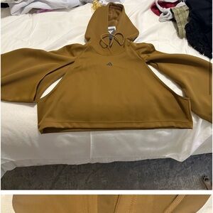 Adidas olive green sweatshirt
